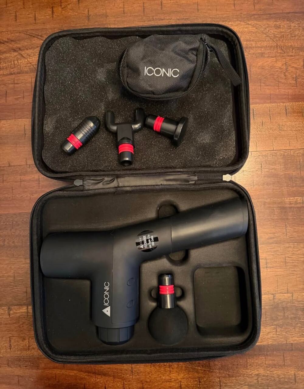ICONIC Massage Gun w/ Case & Attachments